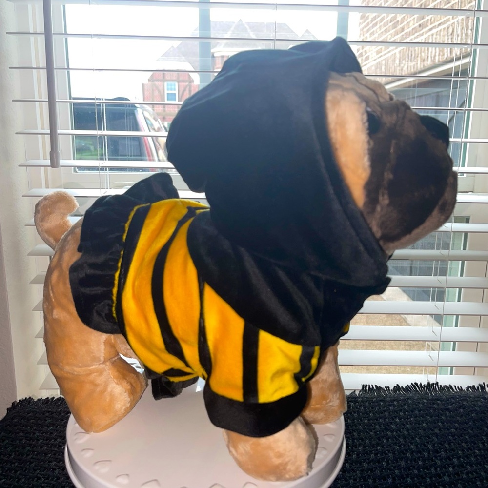 RARE MINISO Life Bumblebee Pug Dog Plush in Halloween Costume 11" x‎ 14"